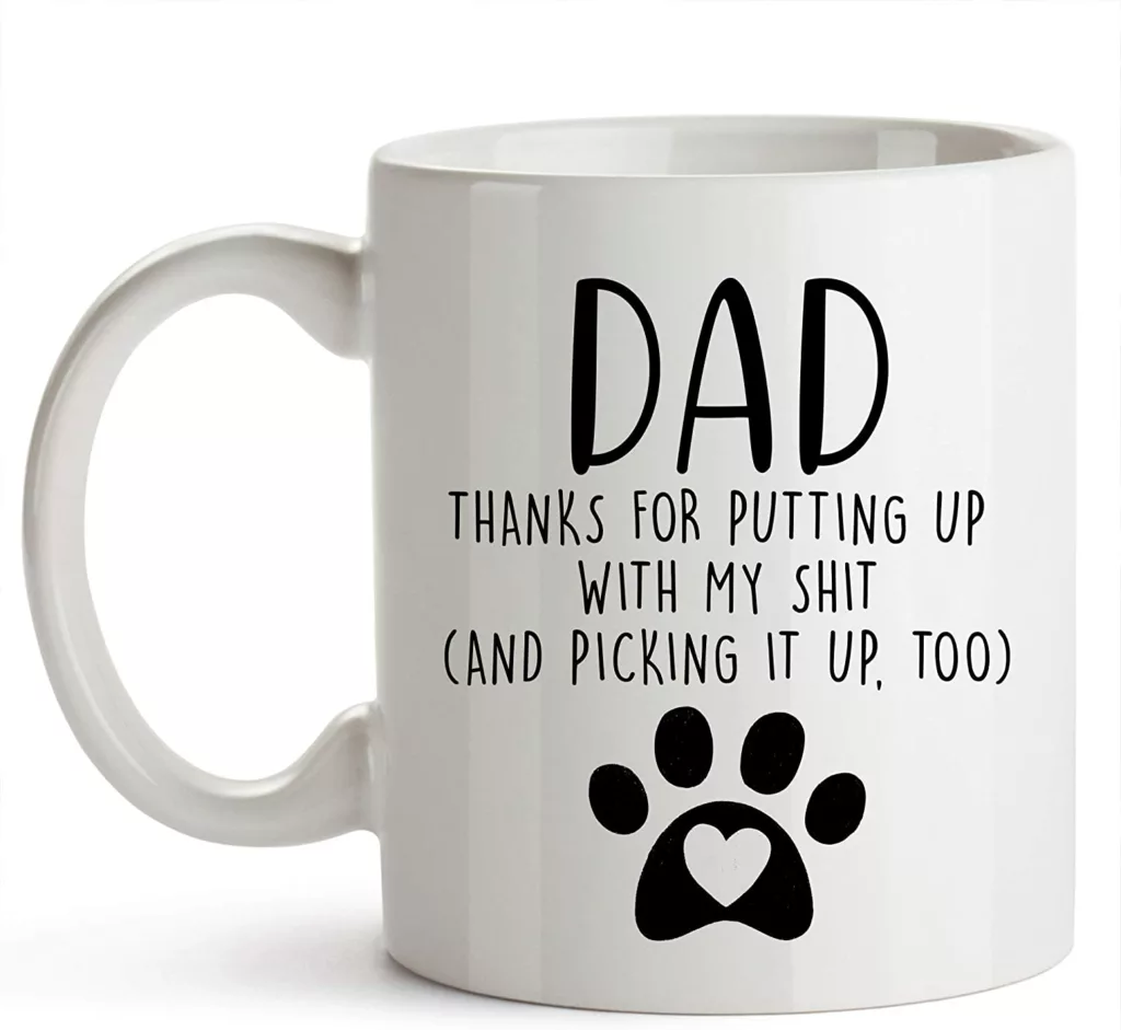 YouNique Designs - Dog Dad Gifts for Men, Dog Dad Coffee Mug, Dog Mug, Best Dog Owner Gifts, Funny Mugs for Dog Lovers, Dog Daddy Gifts, Worlds Best Dad Mug...