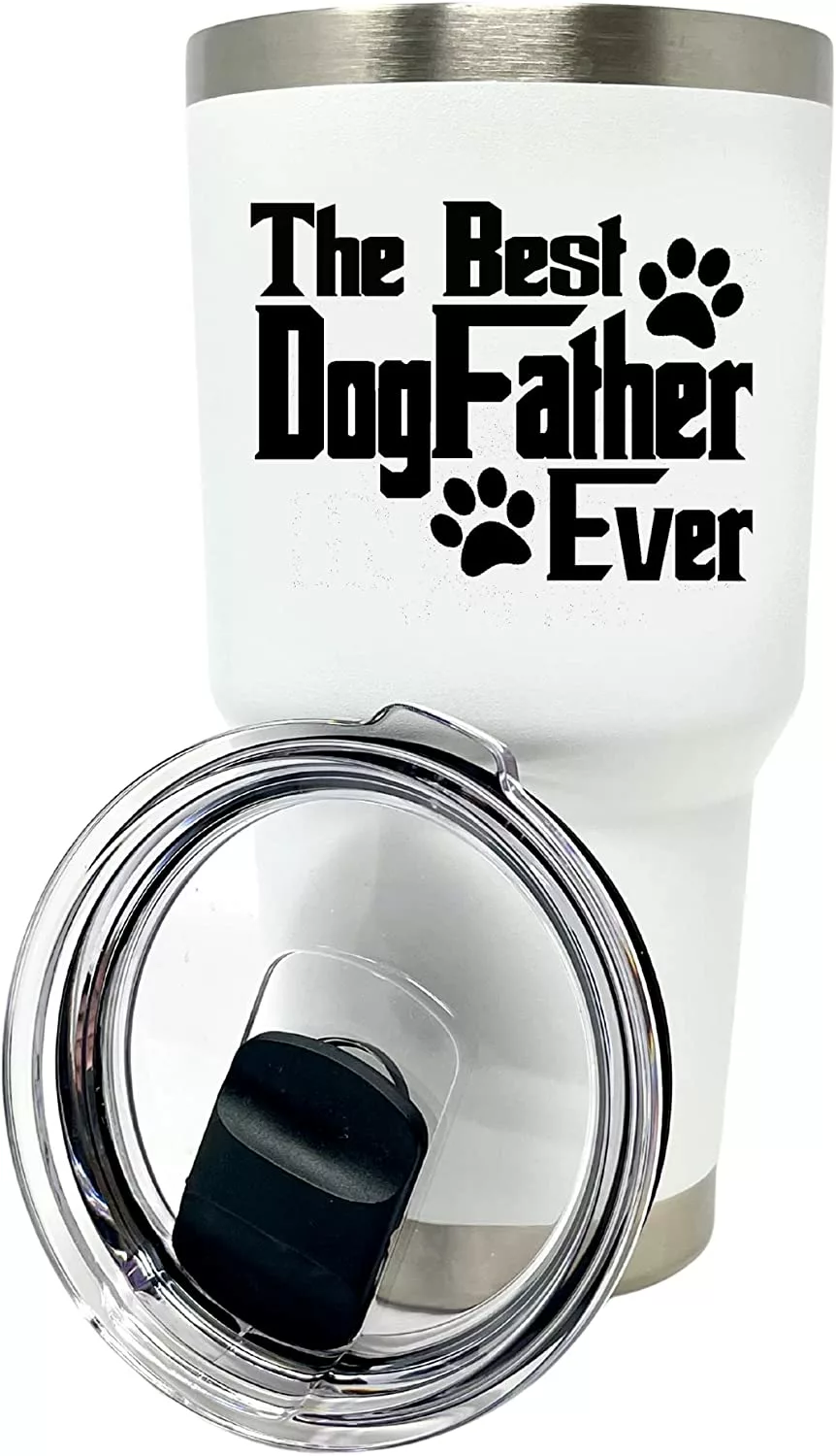 
Brooke & Jess Designs The DogFather - Dog Dad Tumbler - Dog Lovers Gifts for Men - Dog Dad Cup, Tumblers - Great Gifts for Christmas, Birthday